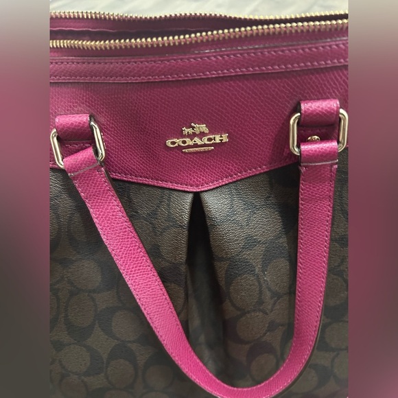 Coach Brown and Pink Women's Bag - Picture 4 of 7